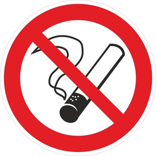 Наклейка "Запрещается курить" P01 (200х200мм,) PROxima | код  an-3-09 | EKF